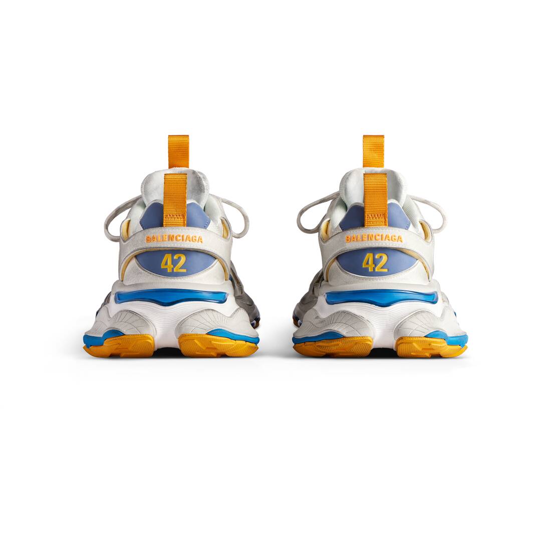 Men’s Cargo Sneaker  in White/grey/orange/blue - Image 5